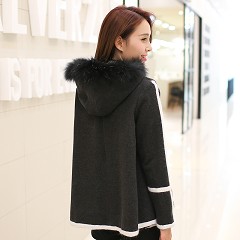 时尚休闲女毛呢外套