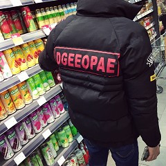 韩版休闲加厚面包棉服潮